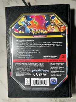 Pokemon TCG Mega Charizard Y EX & Mega Charizard X EX Tins - Lot Of 2 In Hand - Image 5
