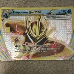 Pokemon Empoleon BREAK Promo Holo Black Star XY134 Oversized Break 170HP English - Image 2