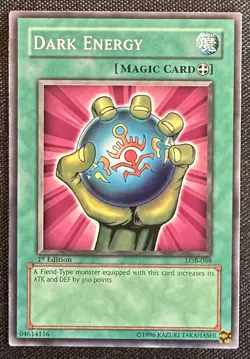 YUGIOH 1st Edition Dark Energy LOB-088 Common LP - Image 1