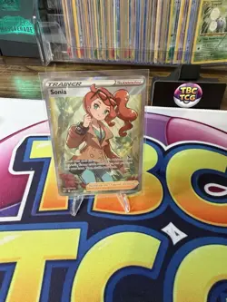 Pokemon TCG Sonia Full Art Holo Ultra Rare Card 192/192 Rebel Clash NM - Image 1