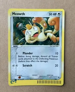 Meowth 013 Pokemon Card Nintendo Black Star Promo - LP Nice Copy - Image 3