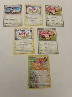 Lot Of 6 Skitty and Delcatty Pokemon Cards - Image 1