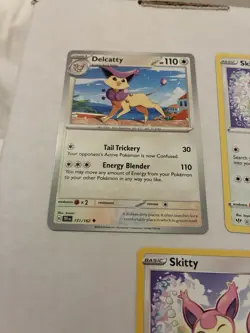 Lot Of 6 Skitty and Delcatty Pokemon Cards - Image 4