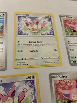 Lot Of 6 Skitty and Delcatty Pokemon Cards - Image 5