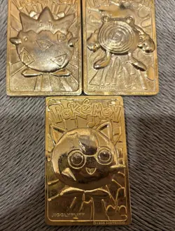 (7) 23K Gold Plated Pokemon Nintendo Cards| 1999 | Set of 6+ 1 extra Jigglypuff - Image 5