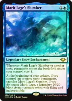 Marit Lage's Slumber FOIL Modern Horizons HEAVILY PLD Blue Rare CARD ABUGames - Image 1