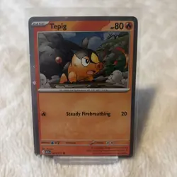 Pokemon TCG Tepig 029/217 Cosmos Holo Promo Card NM - Image 1