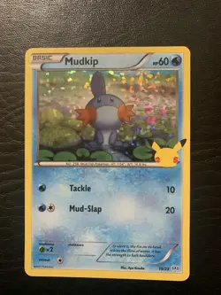 Pokemon Mudkip 19/25 HOLO 25th Anniversary Mcdonalds Promo 2021 Card - Image 1
