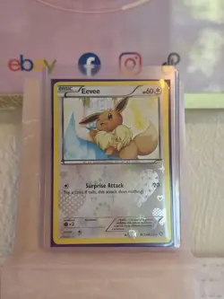 Pokemon TCG Eevee Reverse Holo RC14/RC25 Legendary Treasures Card 2013 - Image 3