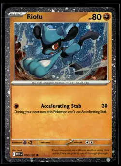Riolu (Cosmos Holo) 076/132 Holo Miscellaneous Cards & Products NM - Image 1