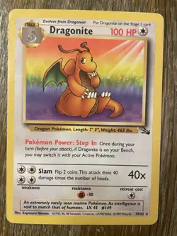 Vintage Pokemon Fossil Unlimited Lot 33 Cards - Dragonite, Gengar, Zapdos - Image 5