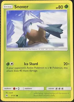 Snover 3/131 Sm-Forbidden Light Regular - Pokemon Card - Image 1