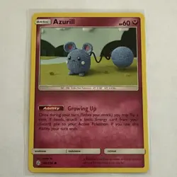 Pokemon Azurill SM Cosmic Eclipse 146/236 Common Regular 60HP English Card - Image 1