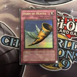 (HL) Horn Of Heaven MRD-130 Yu-Gi-Oh Card Ultra Rare Unlimited Lightly Played LP - Image 1