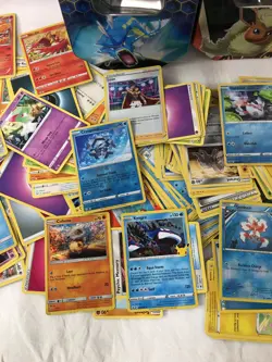 Pokemon Trading 200 Card Bundle & 2 x Empty Tins - 2017-2022 - Image 3