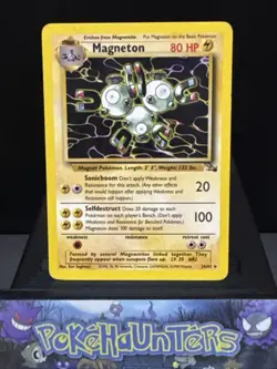 Pokemon Card Magneton 26/62 Non Holo Rare Fossil Set WOTC Light Play - Image 1