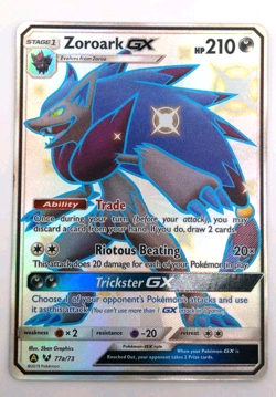 Pokemon - Zoroark GX - 77a/73 - SM Hidden Fates - Shiny Vault Card - Image 1