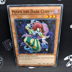 Peten The Dark Clown SDKS-EN015 1st Edition Common LP Light Play Yu-Gi-Oh! Card - Image 1