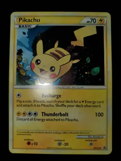 Pikachu HGSS03 Holo Pokemon TCG HeartGold SoulSilver Black Star Promo Card LP - Image 2
