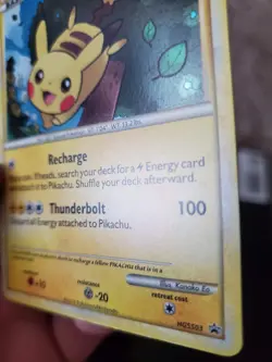 Pikachu HGSS03 Holo Pokemon TCG HeartGold SoulSilver Black Star Promo Card LP - Image 5