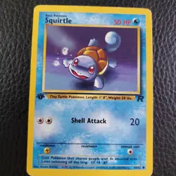 Dark Squirtle 68/82 1st Edtiion HP Pokemon TCG CCG Cards 2000 WOTC - Image 1