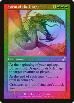Form of the Dragon FOIL Scourge PLD Red Rare MAGIC GATHERING CARD ABUGames - Image 1