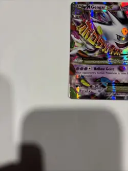 Pokemon Mega M Gengar EX Black Star Promo Shiny Holo Card XY166 - Image 3