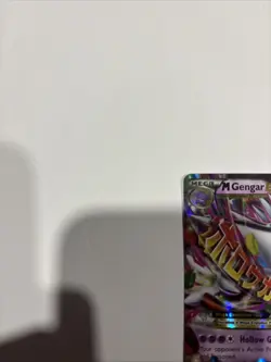 Pokemon Mega M Gengar EX Black Star Promo Shiny Holo Card XY166 - Image 4