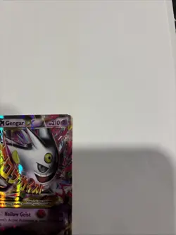 Pokemon Mega M Gengar EX Black Star Promo Shiny Holo Card XY166 - Image 5
