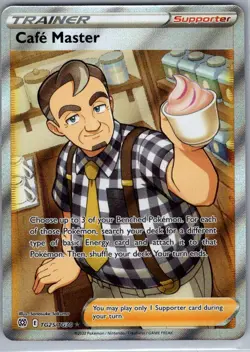 Cafe Master TG25/TG30 Brilliant Stars Trainer Gallery - Pokemon Card - NM - Image 1