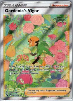 Gardenia's Vigor GG61/GG70 Crown Zenith: Galarian Gallery - Pokemon Card - NM - Image 1