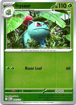 Ivysaur 002/132 Common Mega Evolution Pokemon Reverse Holo Near Mint - Image 1