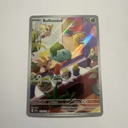 Pokemon Bulbasaur 143/142 SV07: Stellar Crown Illustration Rare Full Art Holo - Image 1