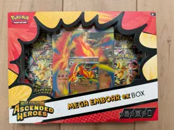 Pokemon Mega EMBOAR EX Box Mega Evolution Ascended Heroes TCG Factory Sealed - Image 1