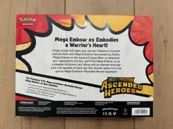 Pokemon Mega EMBOAR EX Box Mega Evolution Ascended Heroes TCG Factory Sealed - Image 2