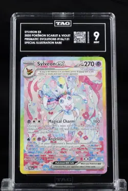 Pokemon Sylveon EX 156/131 SV Prismatic Special Illustration Rare TAG 9 - Image 1