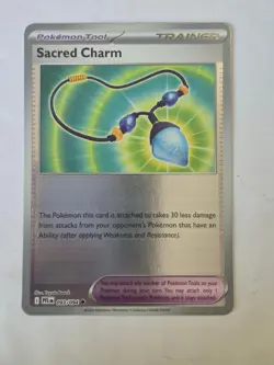 Sacred Charm 093/094 Uncommon Phantasmal Flames Pokemon Reverse Holo Near Mint - Image 1