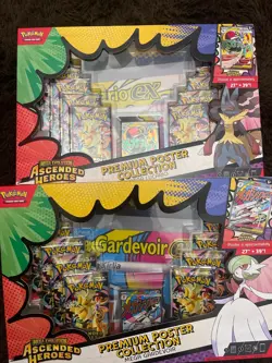Pokemon Ascended Heroes Premium Poster Collection Set of 2! Factory Sealed - Image 1