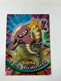 2000 Topps Pokemon TV Animation Edition Series 2 Silver Foil Hitmonlee - Image 1