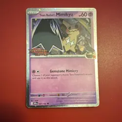 Pokemon Team Rocket's Mimikyu Foil 087/182 Sv10 Destined Rivals - Image 1