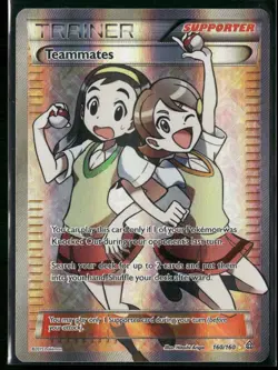 2015 Pokemon Primal Clash Teammates 160/160 Full Art Trainer Rare Ultra - Image 1