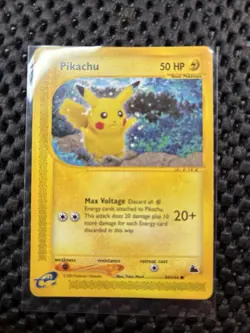 Pikachu 84/144 Skyridge Regular Non-Holo Rare Pokemon TCG Nintendo MP/LP - Image 1