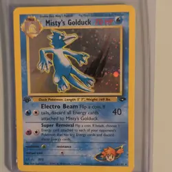 Pokemon Company Misty's Golduck 12/132 Gym Challenge 1st Ed Holo Rare EN - Image 1