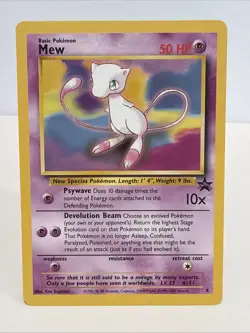 Pokemon Mew #8 Non-Holo - 2000 Wizards Black Star Promo - Lightly Played (LP) - Image 1
