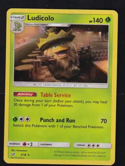 Ludicolo 2/18 Rare Detective Pikachu Pokemon LP - Image 1