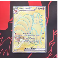 Ninetales ex 186/165 Sv: Scarlet & Violet 151 Ultra Rare Full Art Holo - Image 1