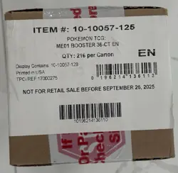 POKEMON MEGA EVOLUTION BOOSTER BOX CASE OF 6 BOXES .. - Image 1
