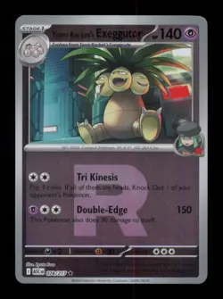 REVERSE HOLO TEAM ROCKET'S EXEGGUTOR (TEAM ROCKET) RARE 078/217 NM POKEMON - Image 1
