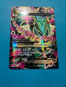 M Rayquaza EX Full Art 105/108 Roaring Skies Holo Pokemon Cards - Image 2