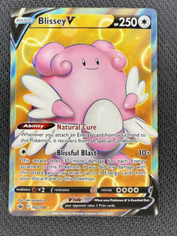 Pokemon Blissey V Full Art 182/198 SW&SH Chilling Reign (NM) - Image 1